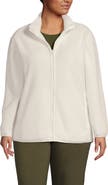 Lands' End Cozy High Pile Full Zip Fleece Jacket
