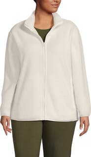 Lands' End Cozy High Pile Full Zip Fleece Jacket