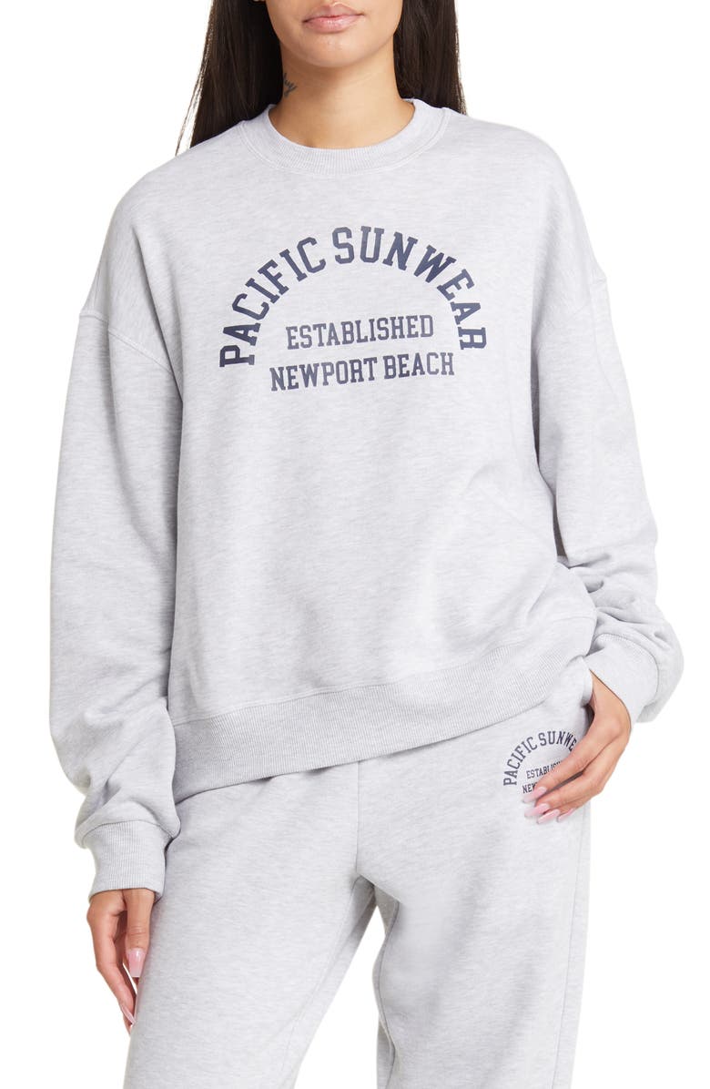 PacSun Logo Graphic Crewneck Sweatshirt, Main, color,