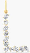 Everlee Multi-Shape Letter "L" Lab Diamond Charm in 14K