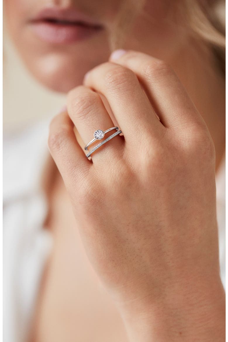 Essential Diamond Ring, Alternate, color, SILVER