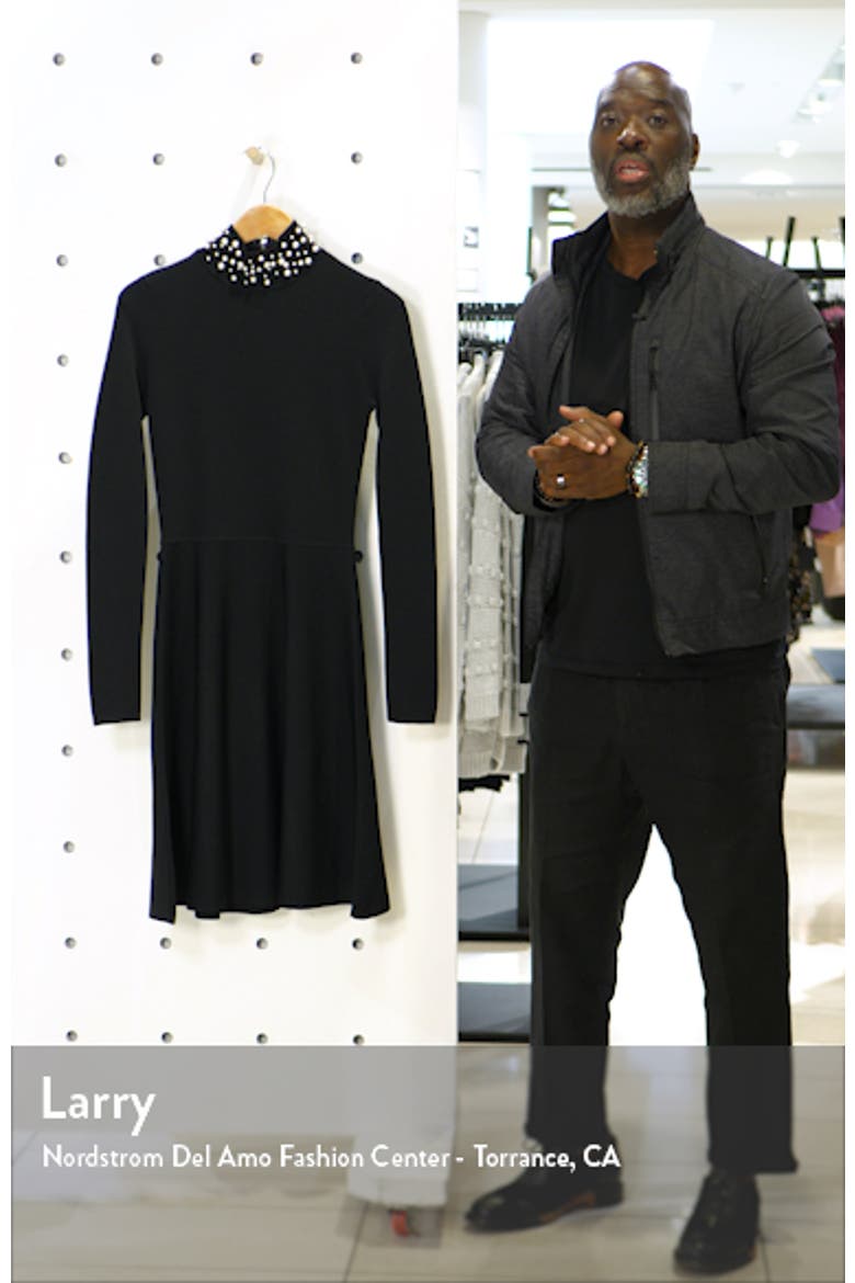 Long Sleeve Fit & Flare Sweater Dress video