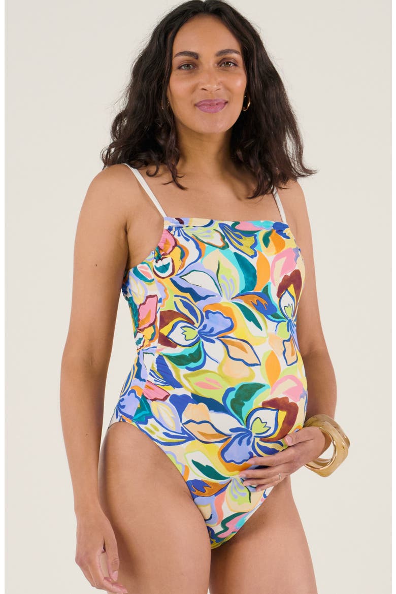 Maternity Swimsuit Samba, Alternate, color, Multicolored