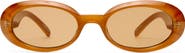 Le Specs Work It 53mm Oval Sunglasses