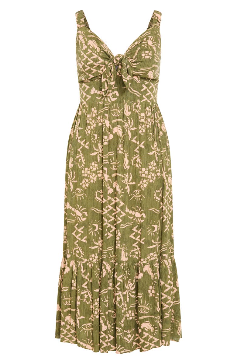 City Chic Vacay Print Sleeveless Maxi Dress, Alternate, color, Vacay Vibes