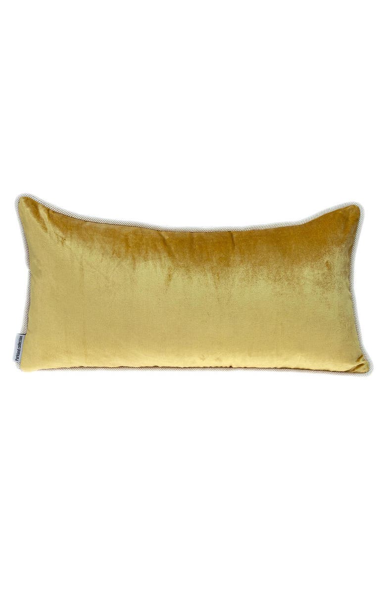 PARKLAND COLLECTION Maia Transitional Yellow Throw Pillow, Main, color, Yellow