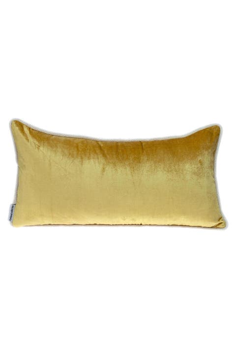 Maia Transitional Yellow Throw Pillow