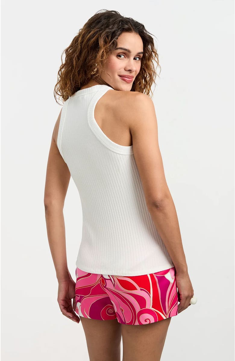 Trina Turk Continental Tank Top, Alternate, color, White