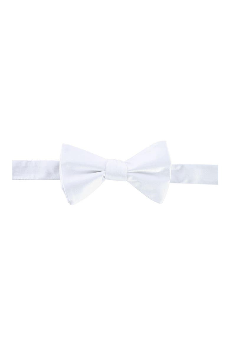Sutton Silk Bow Tie, Main, color, WHITE
