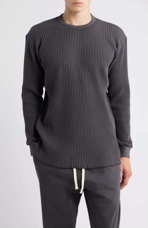 STANDARD ISSUE Thermal Knit Long Sleeve T-Shirt in Vintage Black  product