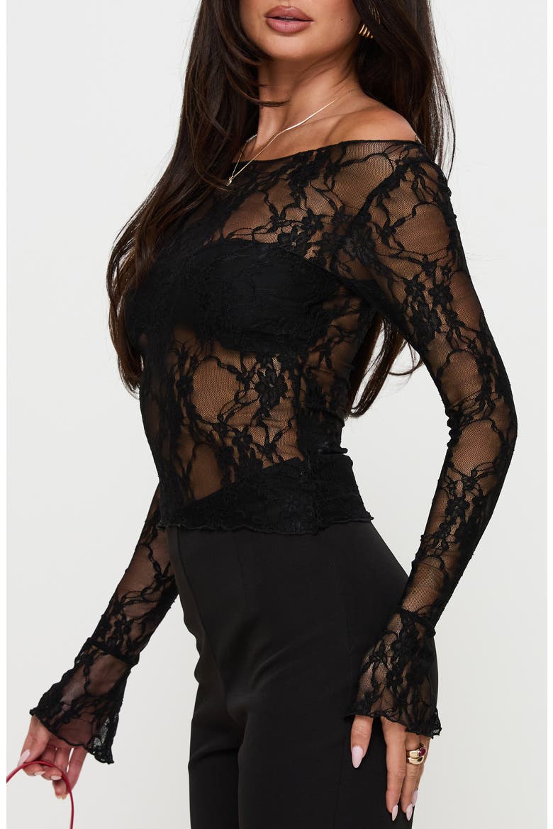 Junah Lace Top, Alternate, color, BLACK