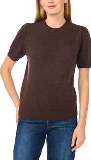 CeCe Crewneck Short Sleeve Sweater
