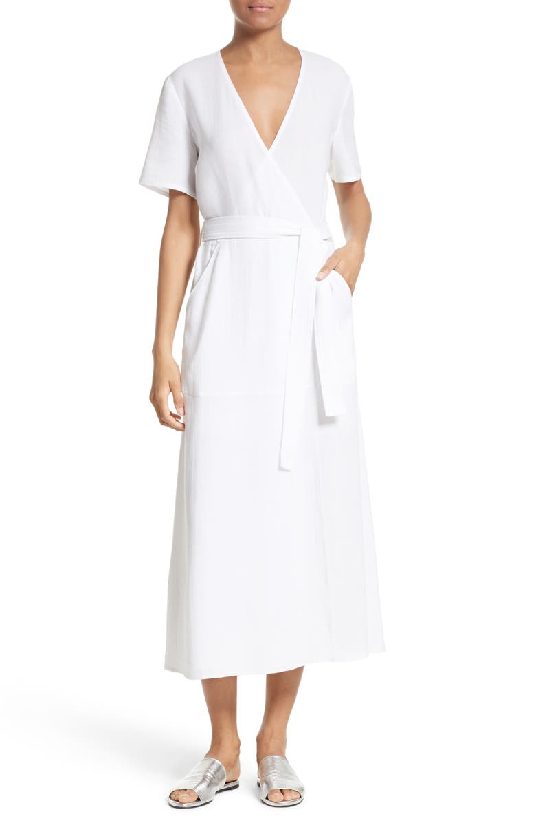 A.L.C. Asa Midi Wrap Dress, Main, color, 