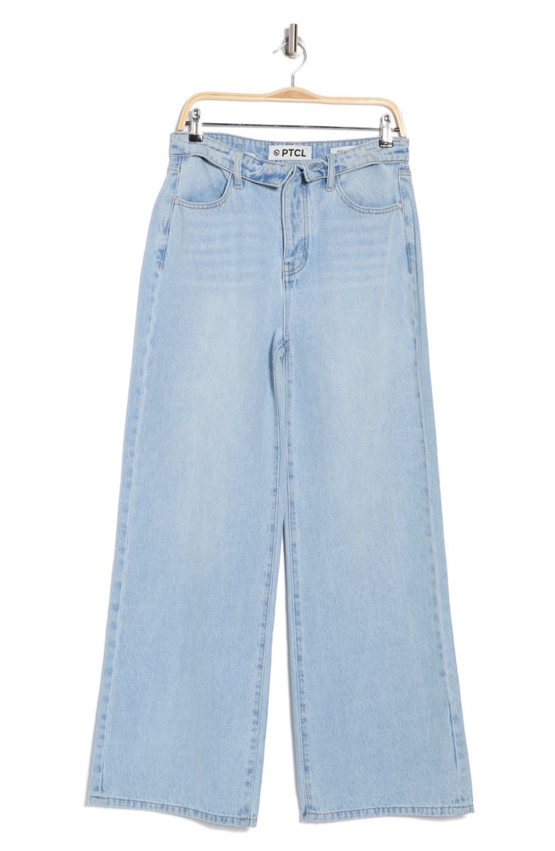 PTCL Foldover Waist Wide Leg Jeans, Alternate, color,
