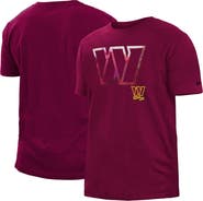 New Era Men's New Era Burgundy Washington Commanders 2022 Sideline Ink Dye T-Shirt
