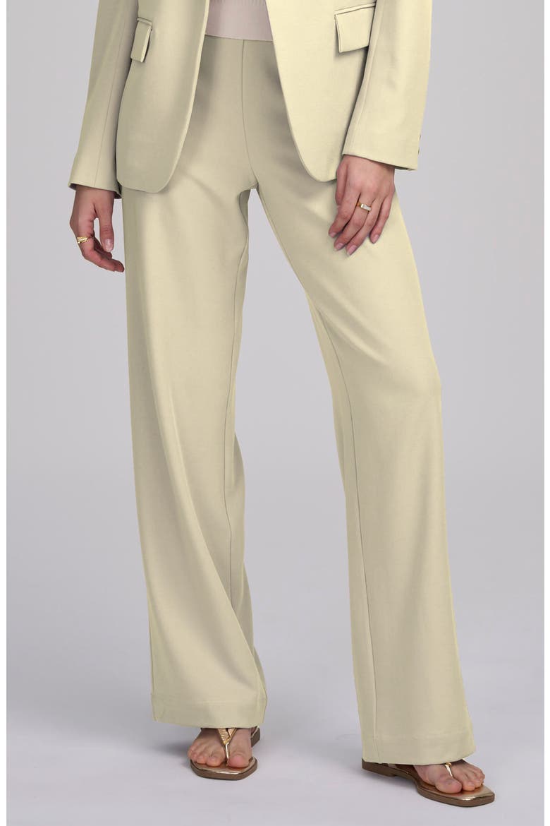 Woven Pant With Button, Main, color, BUTTER