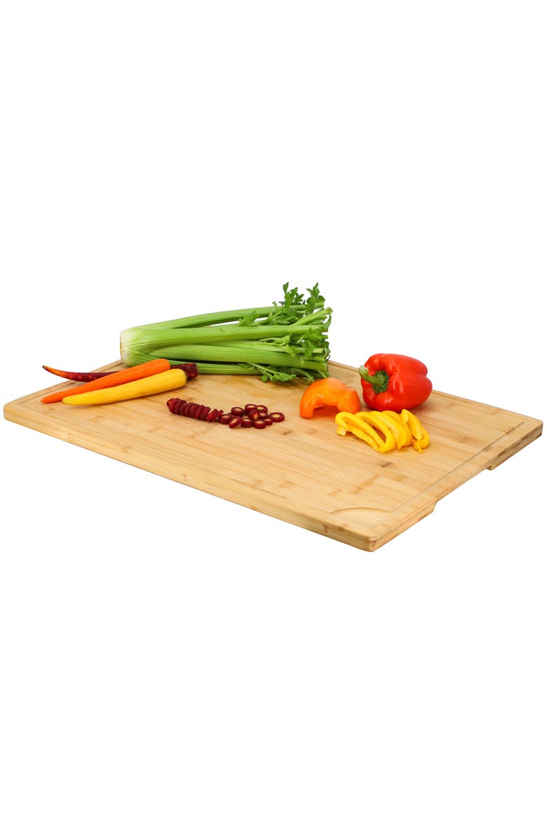Megachef Wood 24 x 18 Inch Large Cutting, Prep and Serving Board, Main, color, Bamboo