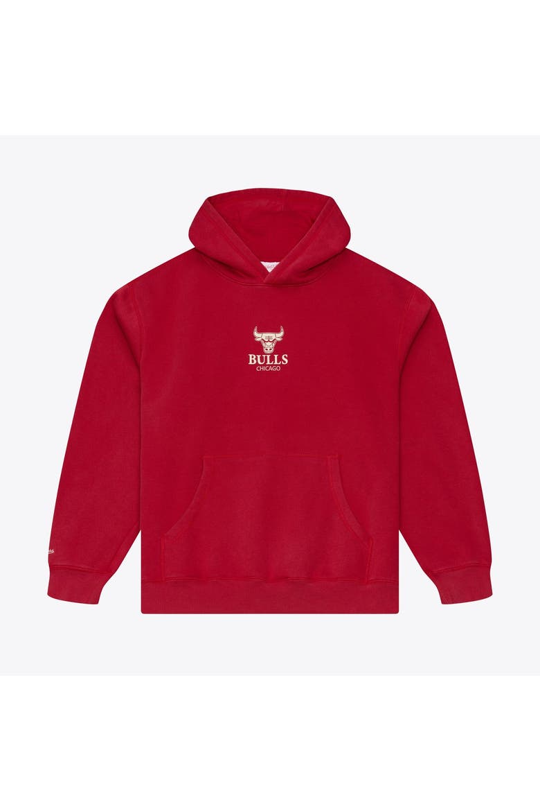 Men's Mitchell & Ness Red Chicago Bulls Core Fleece Hoodie, Main, color, Red