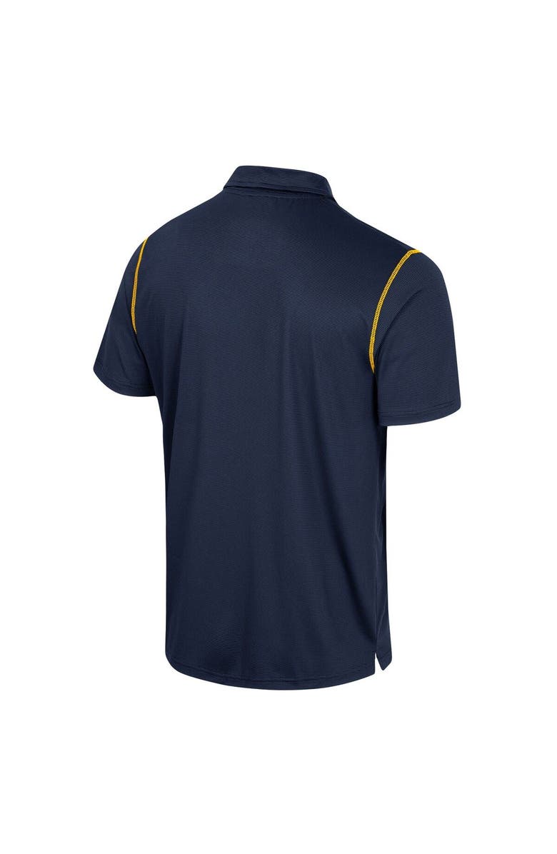 COLOSSEUM Men's Colosseum Navy West Virginia Mountaineers Cameron Polo, Alternate, color,