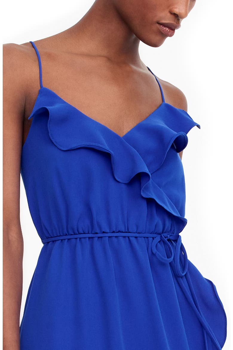 Faux Wrap Ruffle Dress, Alternate, color, BRIGHT OCEAN