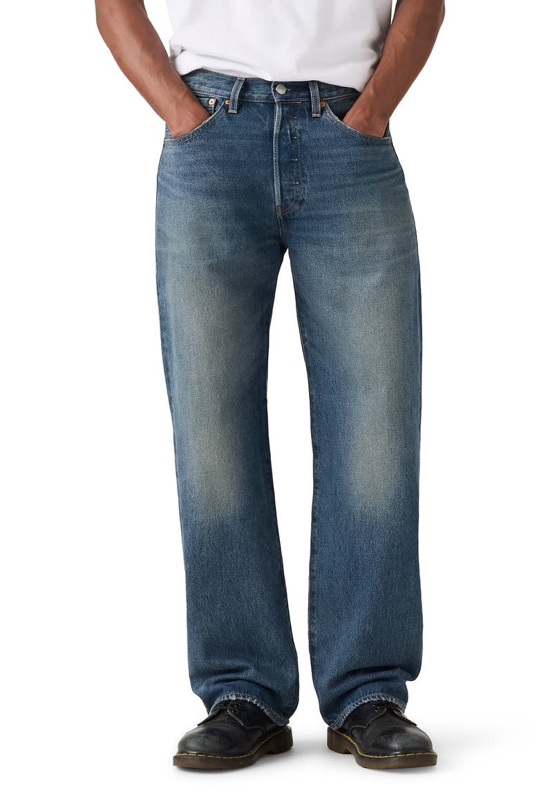 501® Loose Straight Leg Jeans, Main, color, WILD RAPTOR