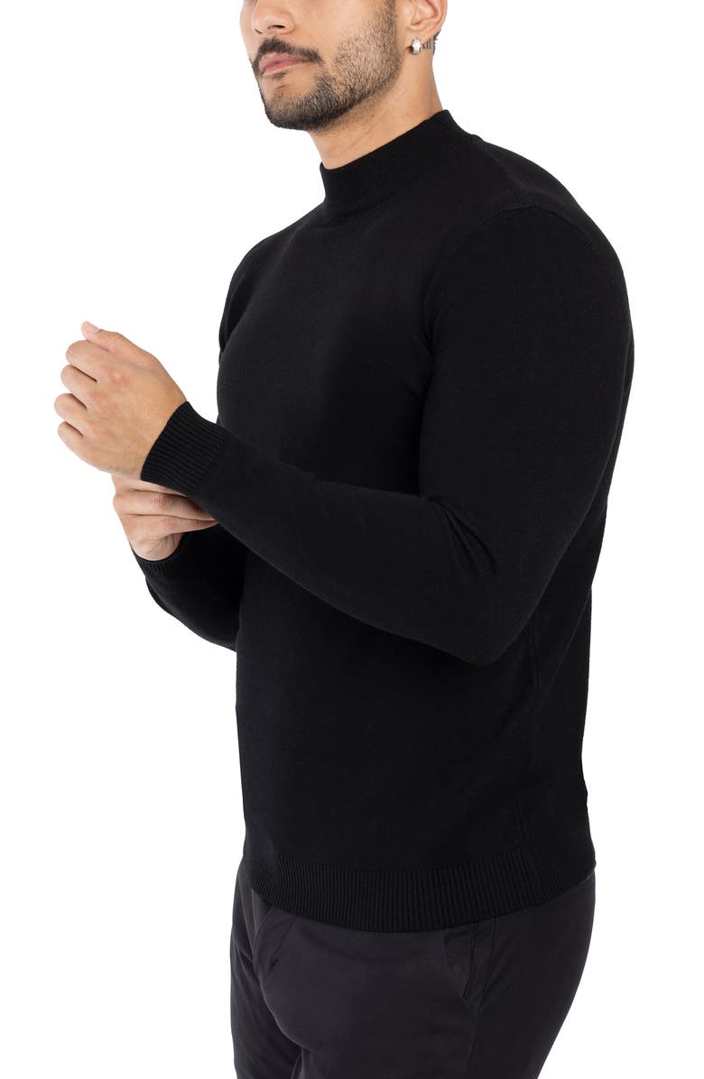 XRAY Core Mock Neck Knit Sweater, Alternate, color, Black