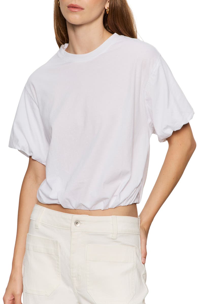 Sanctuary Pleated Bubble Top, Alternate, color, White