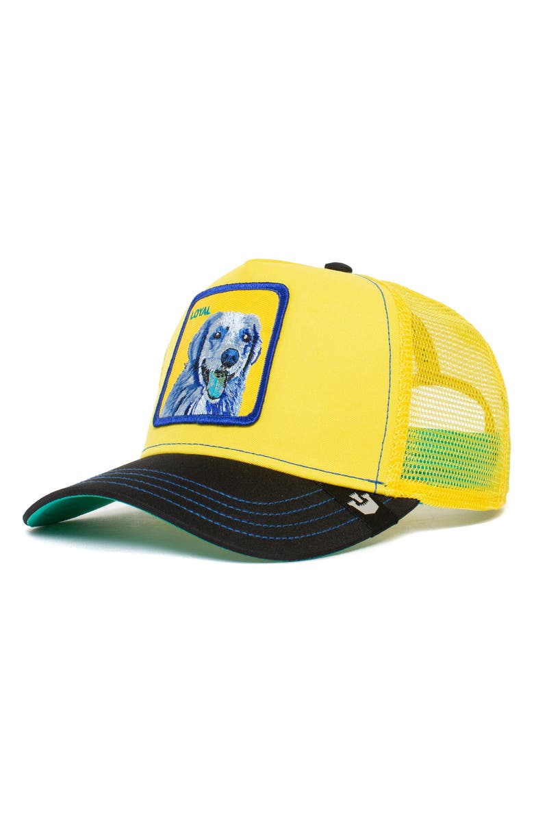 Goorin Bros. Doggy Trip Patch Trucker Hat, Alternate, color, Yellow