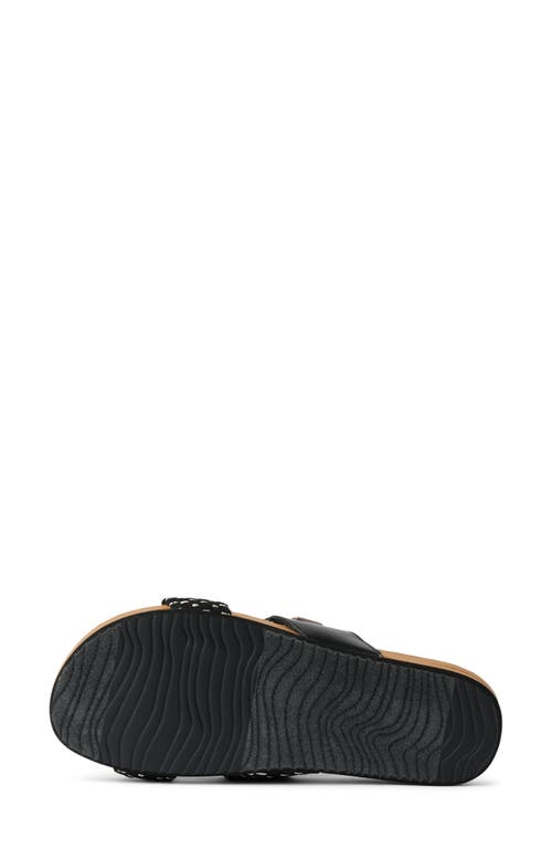 Reef Cushion Vista Hi Slide Sandal In Black