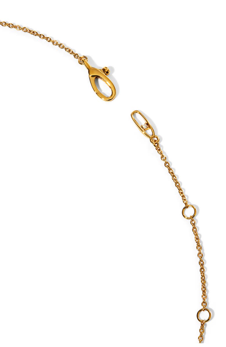 Nadri Mama Crystal Pavé Charm Necklace, Alternate, color, Gold