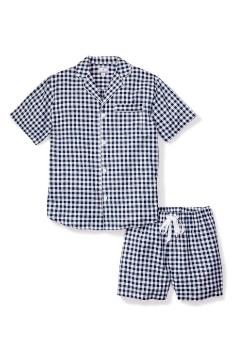 Gingham Cotton Short Pajamas
