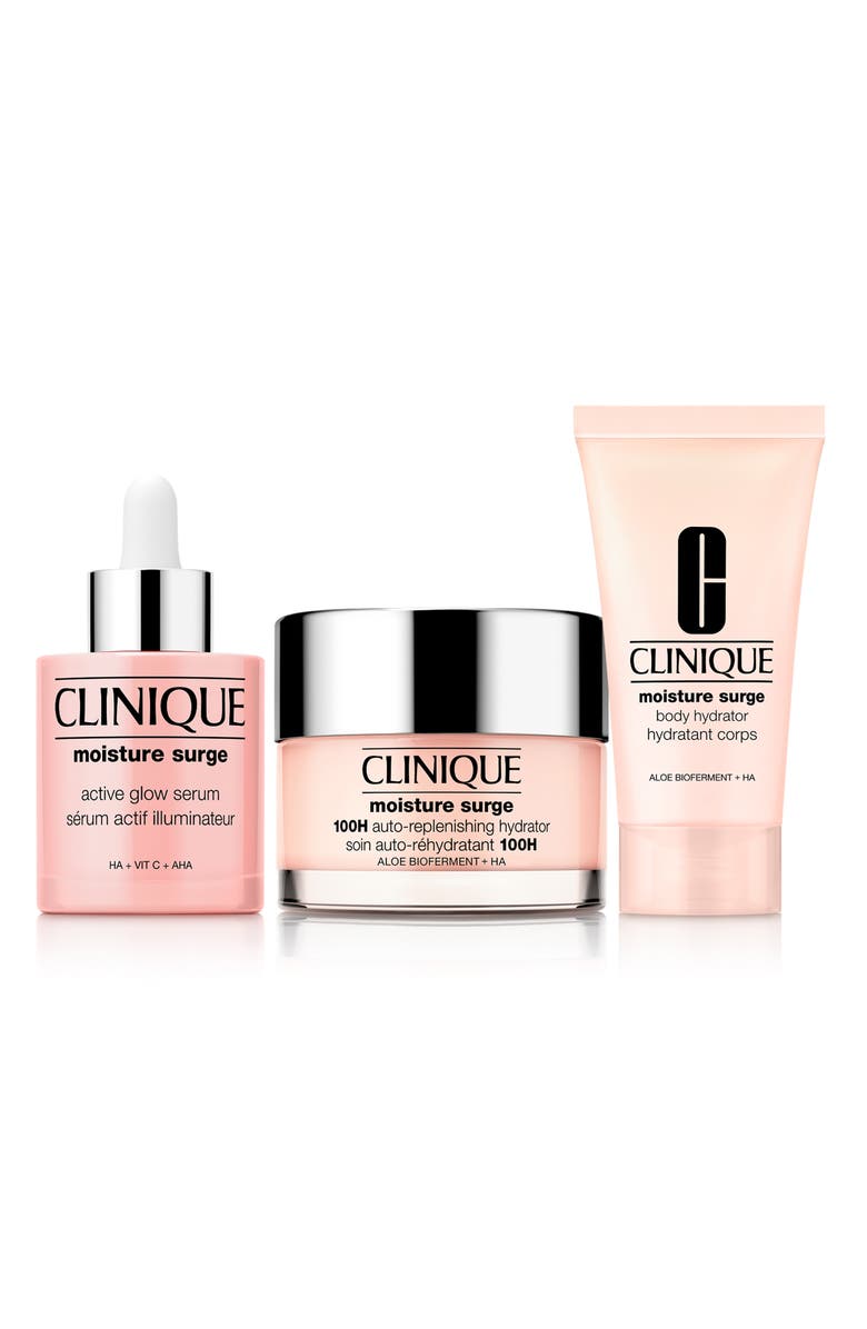 Clinique Head-to-Toe Hydrators 3-Piece Skincare Set $101 Value, Alternate, color, 