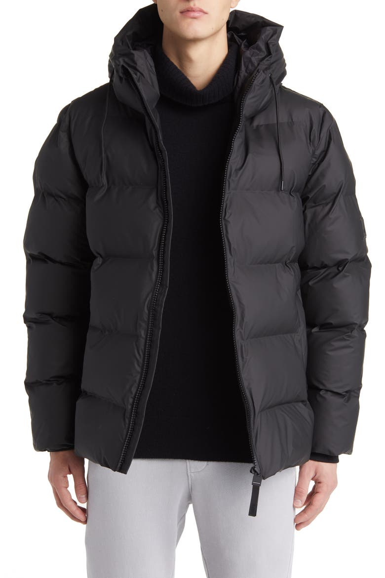 Alta Waterproof Hooded Puffer Jacket, Main, color, BLACK