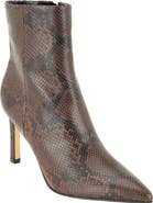 Calvin Klein Chrysta Snake Embossed Faux Leather Bootie