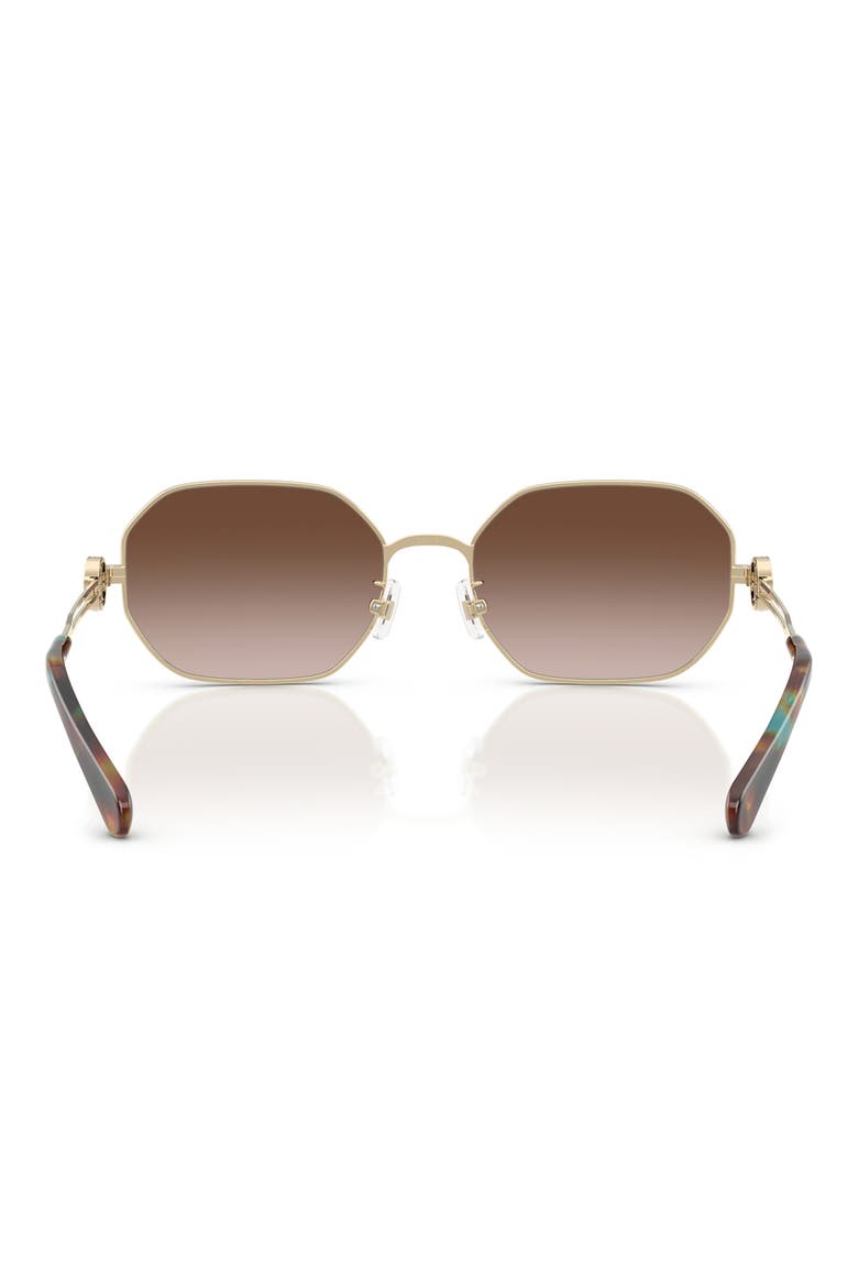 55mm Irregular Sunglasses, Alternate, color, LIGHT GOLD / BROWN GRADIENT