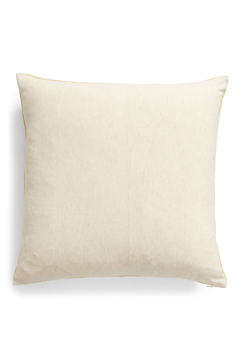 Raw Silk Slub Accent Pillow, Alternate, color, YELLOW VIBRANT