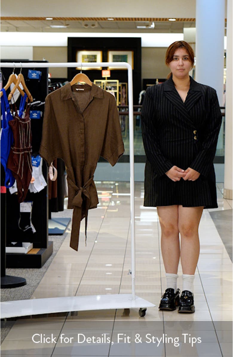 Linen Cover-Up Romper, sales video thumbnail