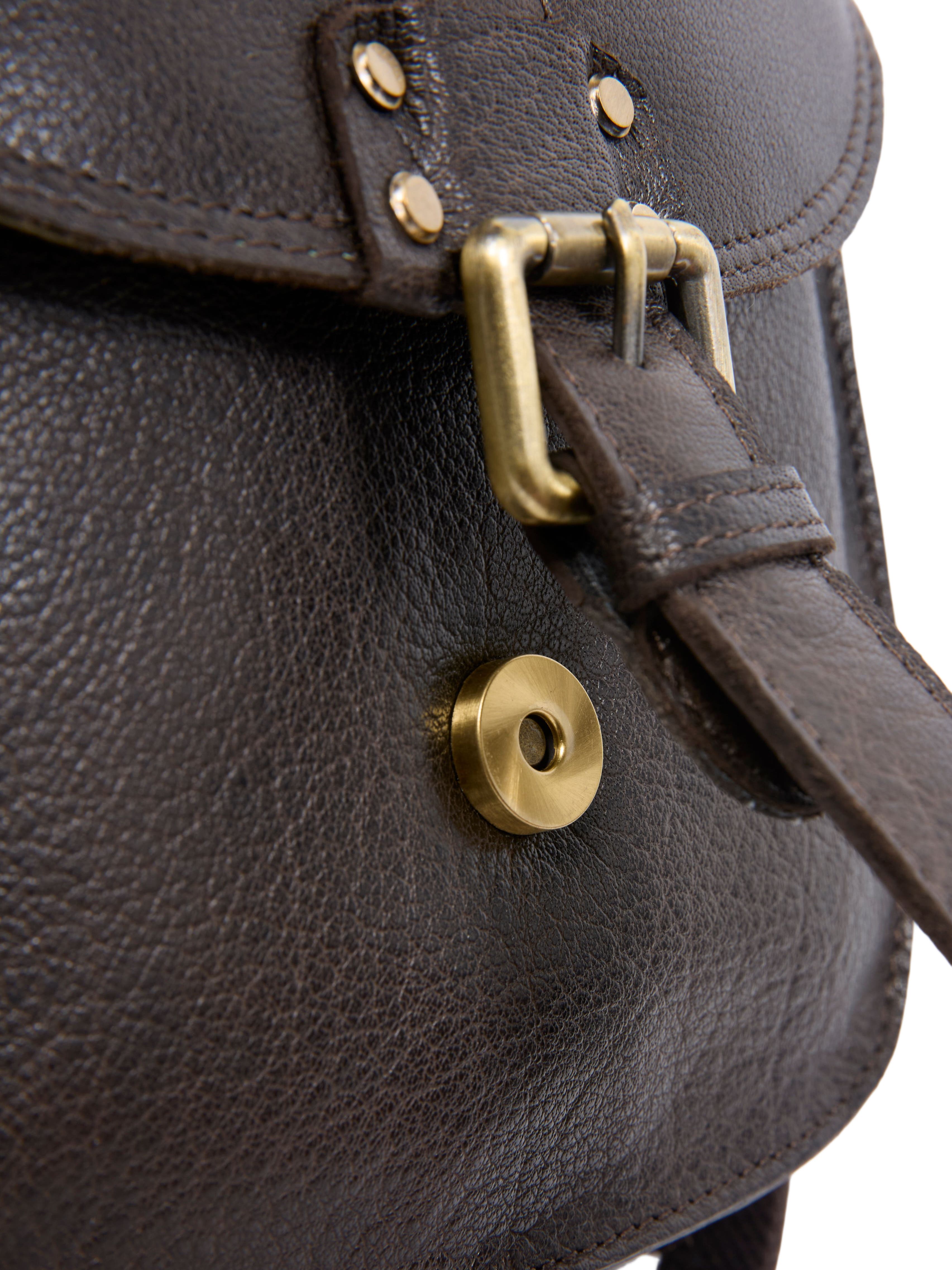 Celtic 
Co. LEATHER CROSS BODY BAG, Alternate, color, Chocolate