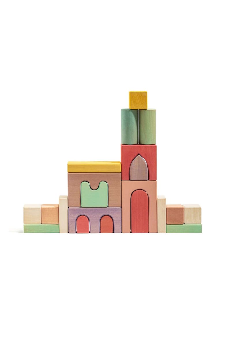 Karen Classic Wooden Building Block Set - 21 Pieces, Main, color, Easter