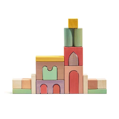 Karen Classic Wooden Building Block Set - 21 Pieces