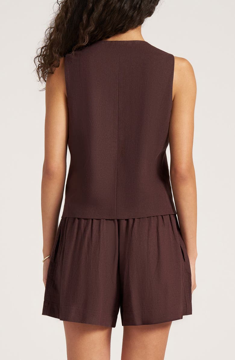 matty m. Davenport Linen Blend Vest, Alternate, color, 