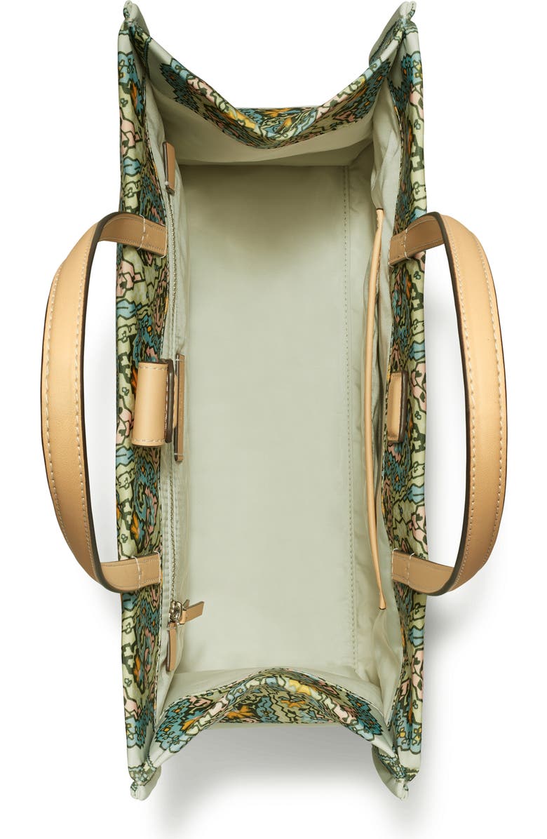 Tory Burch Small Ella Print Tote, Alternate, color, Blue Dream Paisley