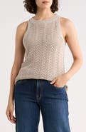 Tommy Bahama Pointelle Halter Neck Sweater Tank