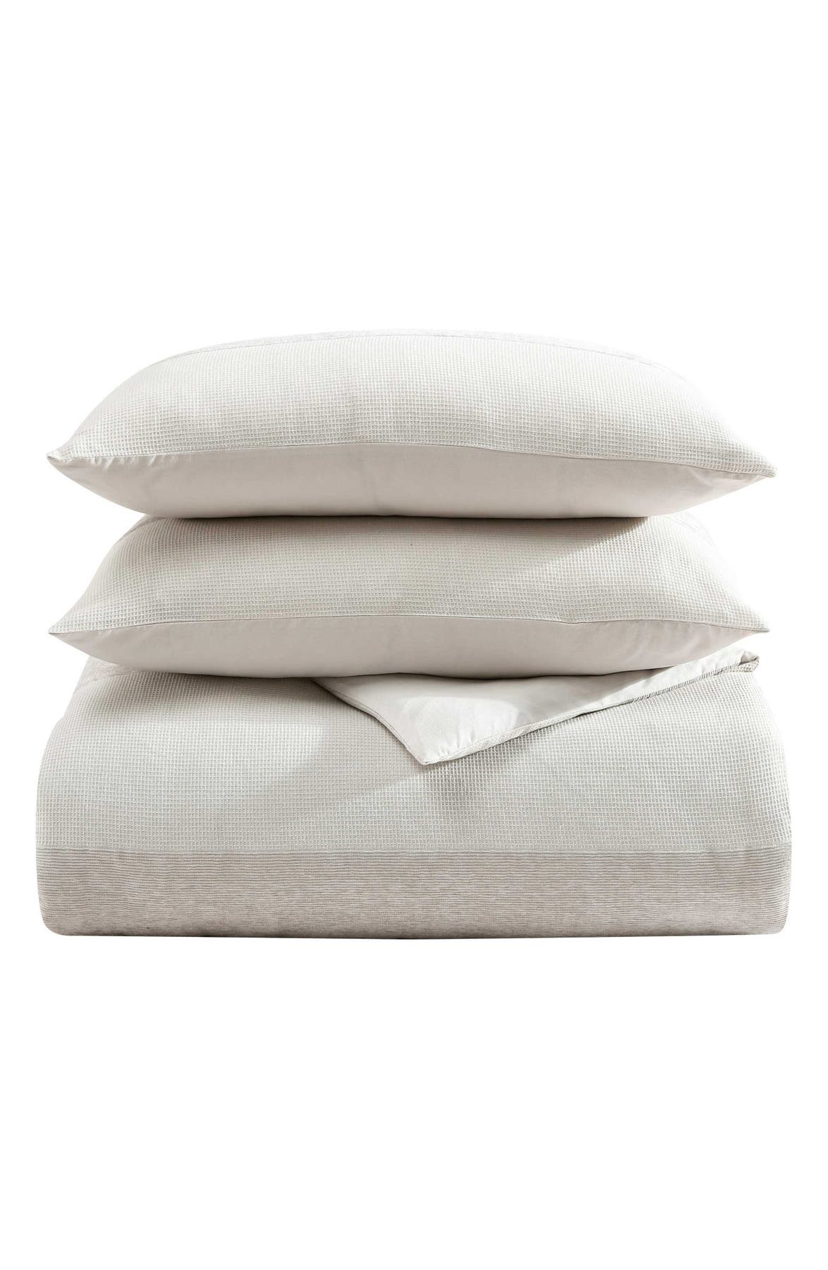 Vera Wang Chenille Waffle Stripe Comforter Set