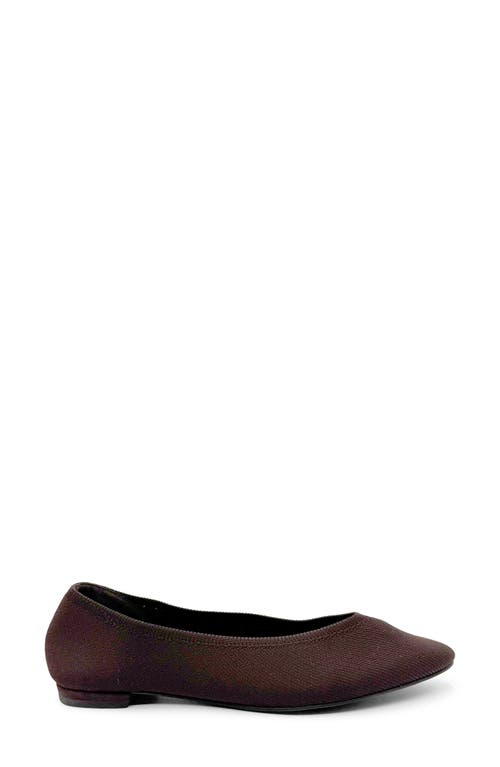 Shop Chelsea Crew Flight Knit Flat In Brown Knit