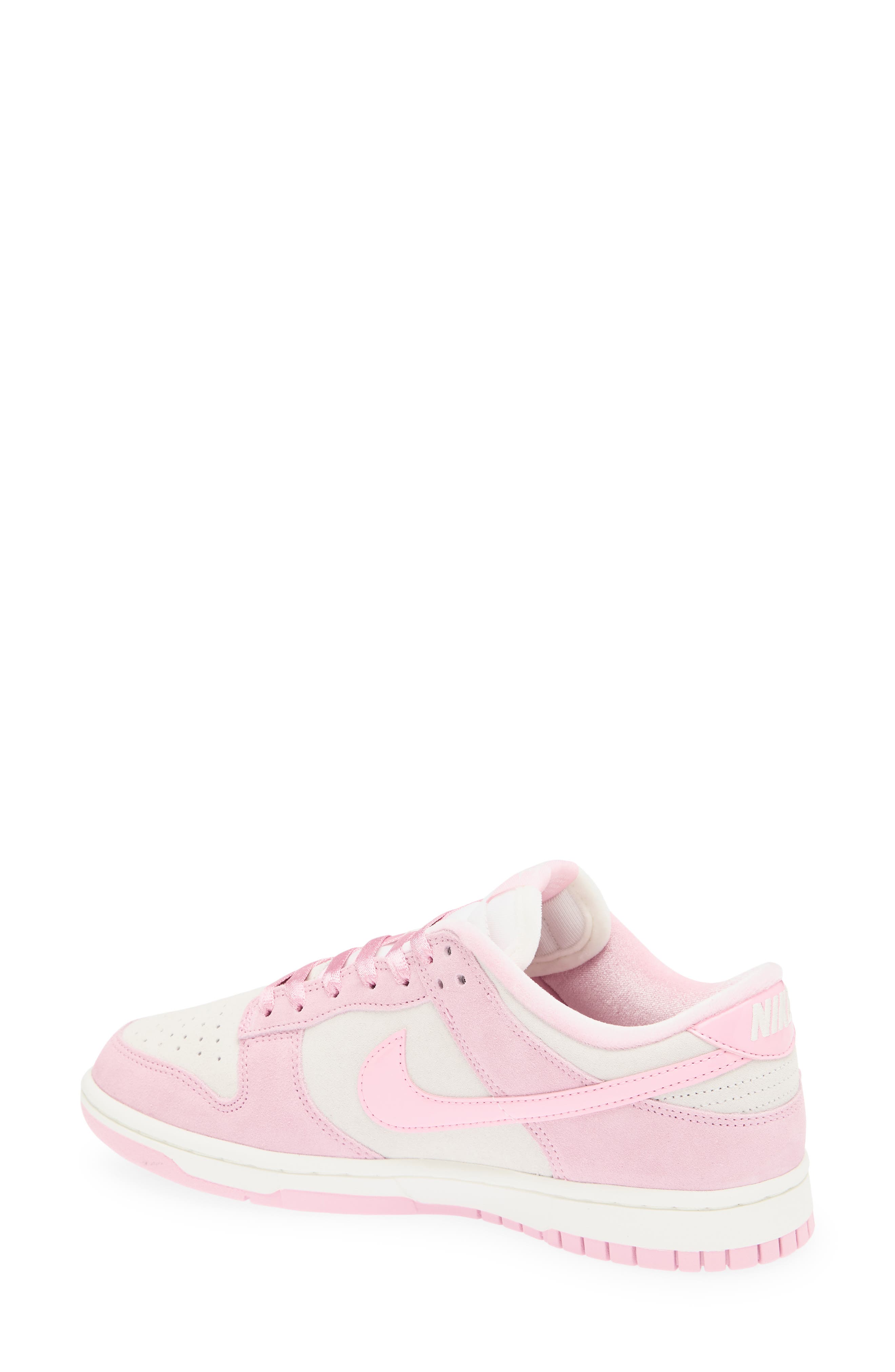 Dunk Low Top Sneaker, Alternate, color, PINK RISE/ PINK RISE-SAIL