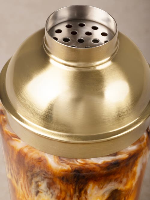 Gauri Kohli Kampai Cocktail Shaker In Brown