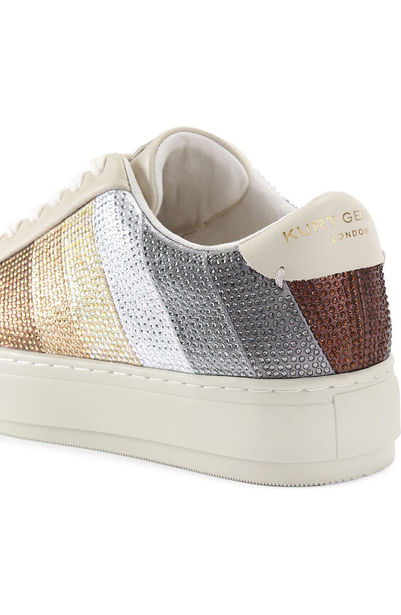 Kurt Geiger London Laney Crystal Stripe Platform Sneaker, Alternate, color,