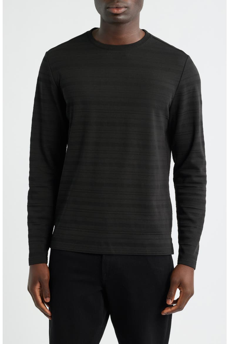 Pablo Long Sleeve Cotton Blend T-Shirt, Main, color, BLACK