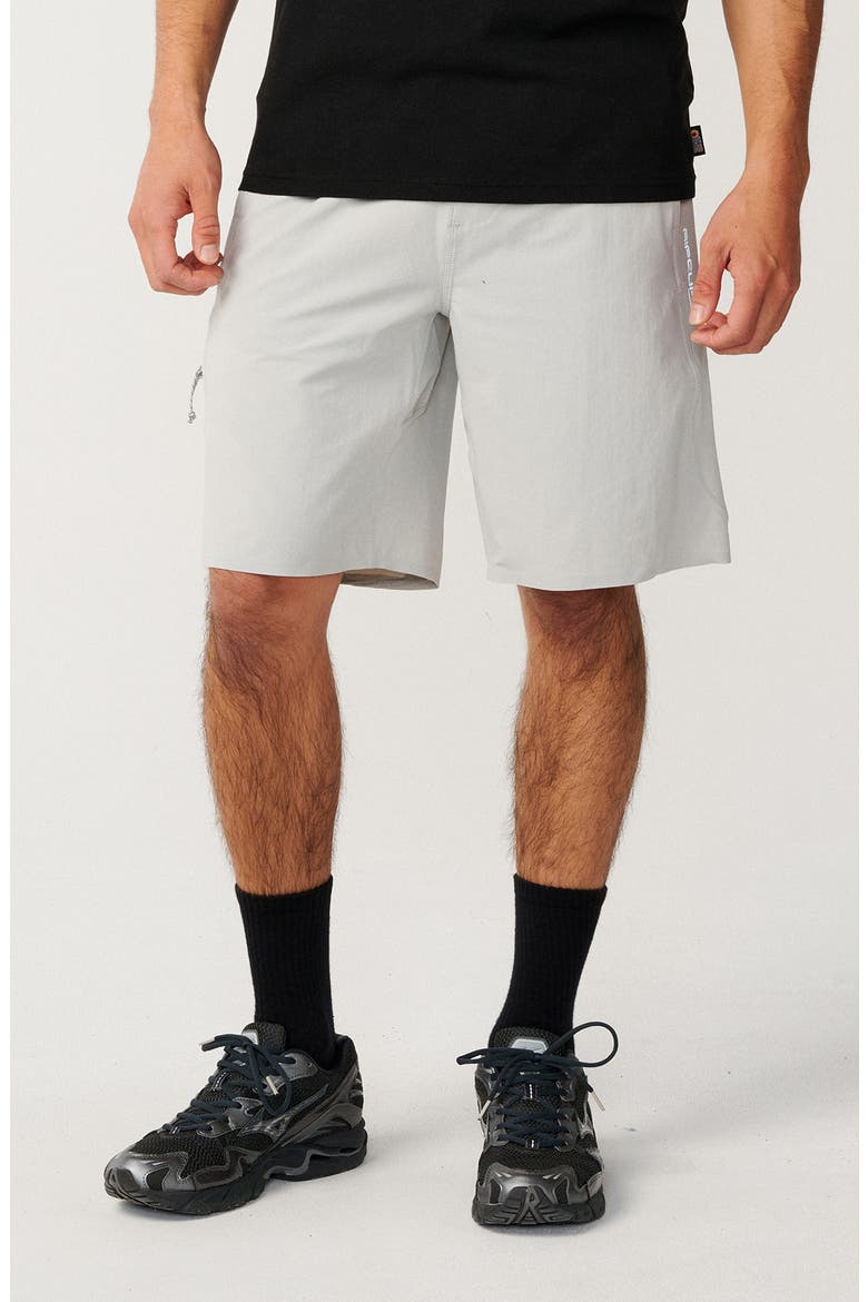 Boardwalk Tie Waist Shorts, Main, color, STORM GREY